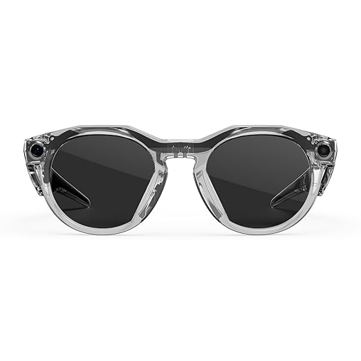 Oakley Meta HSTN, Clear | Smart AI Glasses for Men, Women — Performance for Sports, Athletes — Camera, Audio, Video — 8 Hour Battery — 3K HD Resolution — Clear to Grey Transitions® Lenses