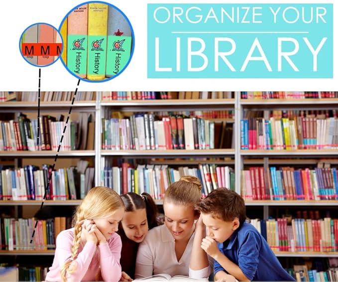 Genre Book Spine Labels for Classroom Library | 450PCS Teacher Supplies Stickers for Classroom Book Shelf (15 Genre)