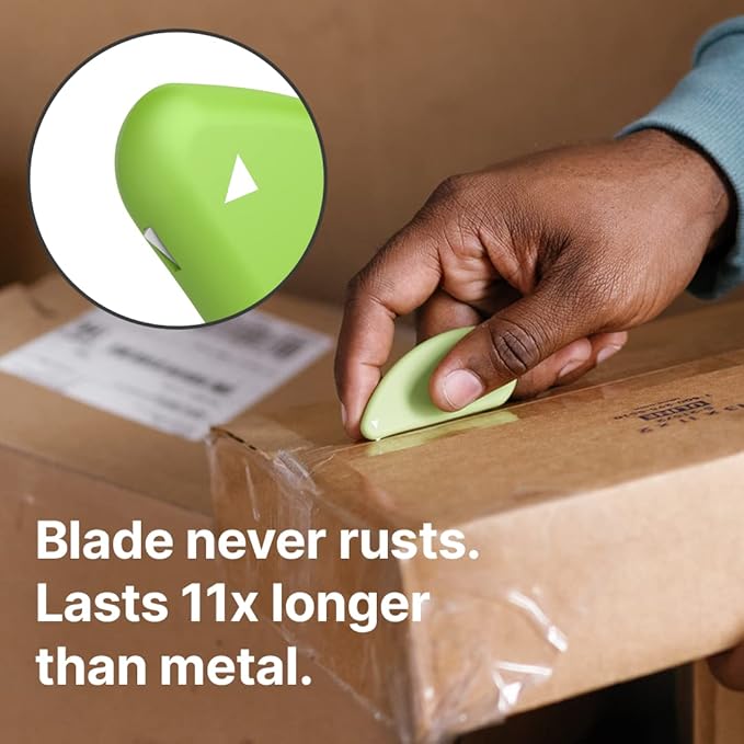 Slice Micro Ceramic Blade, Safety Cutter, Finger Friendly, Cuts Blister Packaging, Paper & Ideal for Outline Trims of Shapes or Coupons (Pack of 2)