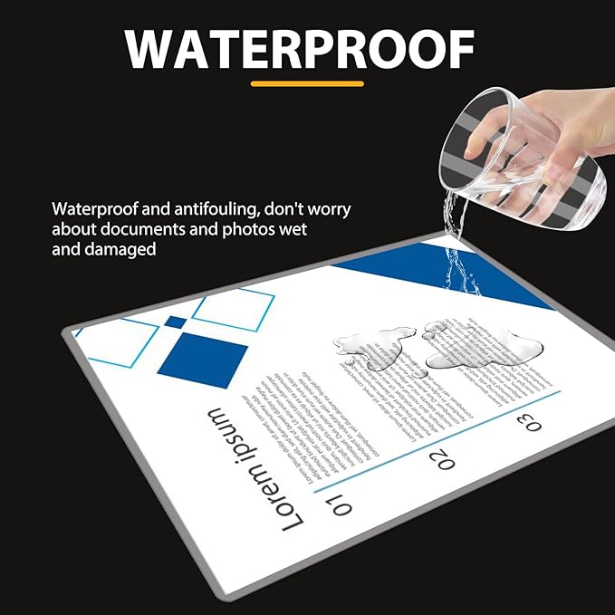 500 Pack Laminating Sheets, Holds 8.5 x 11 Inch Sheets, 3 mil, 9 x 11.5 Inches Thermal Laminating Pouches Lamination Sheet Paper for Laminator, Clear, Letter Size, Office and School Supplies