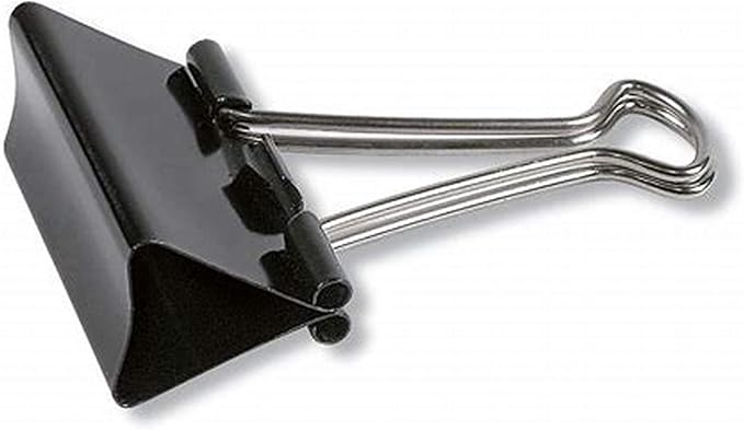 Extra Large Binder Clips (36 Pack) 2 Inch, Big Paper Clamps for Office Supplies, Black