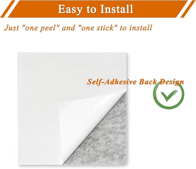 Square Felt Cork Bulletin Board Tiles, Self Adhesive DIY Felt Pin Board for Wall 30" x 20" with 35 Pushpins for Office School Home Wall Decor Stickers Memos Photos Display (Gradual Grey& Camel)