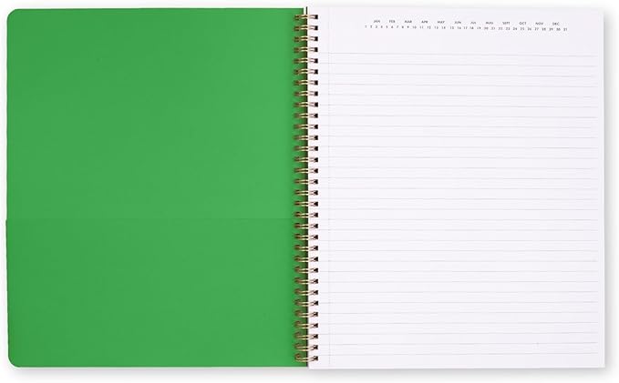 Kate Spade New York Large College Ruled Notebook, 11" x 9.5" Spiral Notebook with 160 Pages