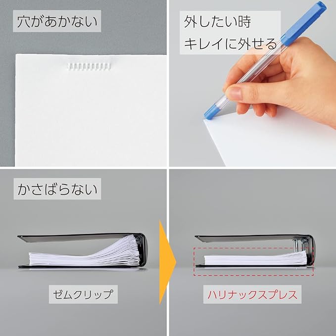Kokuyo Stapleless Stapler, Harinacs Desktop & Handheld Staple-Free, Up to 5 Sheets No Staple Binding, Portable Compact Holeless Stapler, Red Pink, Japan Import (SLN-MPH105P)
