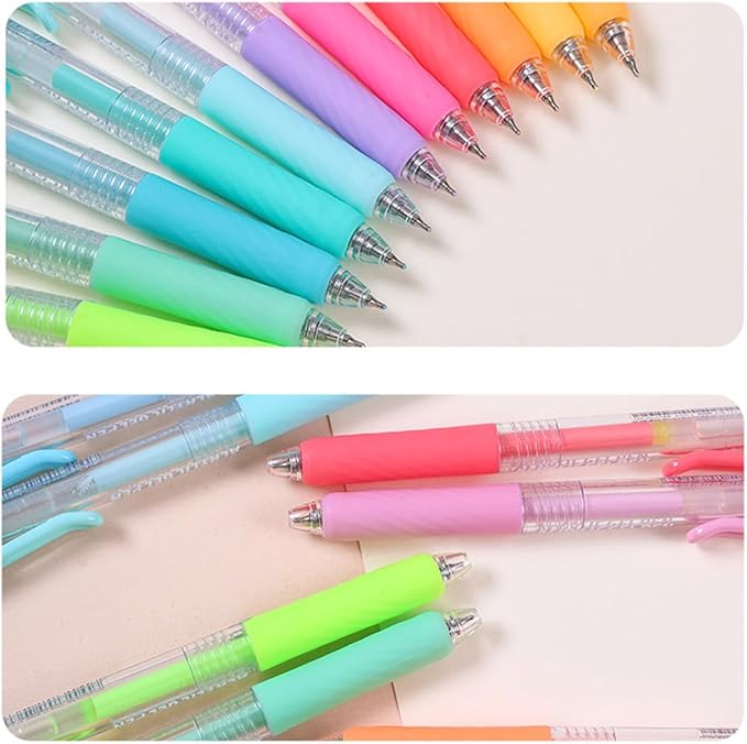 6 Colors Acrylic Gel Pens for Coloring, 0.7mm Fine Tip for Adult Coloring, Drawing, Journaling, Note Taking, DIY Crafts