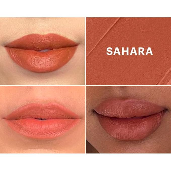 Glo Skin Beauty Suede Matte Lip Crayon (Sahara) - Longwearing Formula Stays On All Day, With Conditioning Shea Butter + Mango Seed Oil for a Velvety Smooth Finish