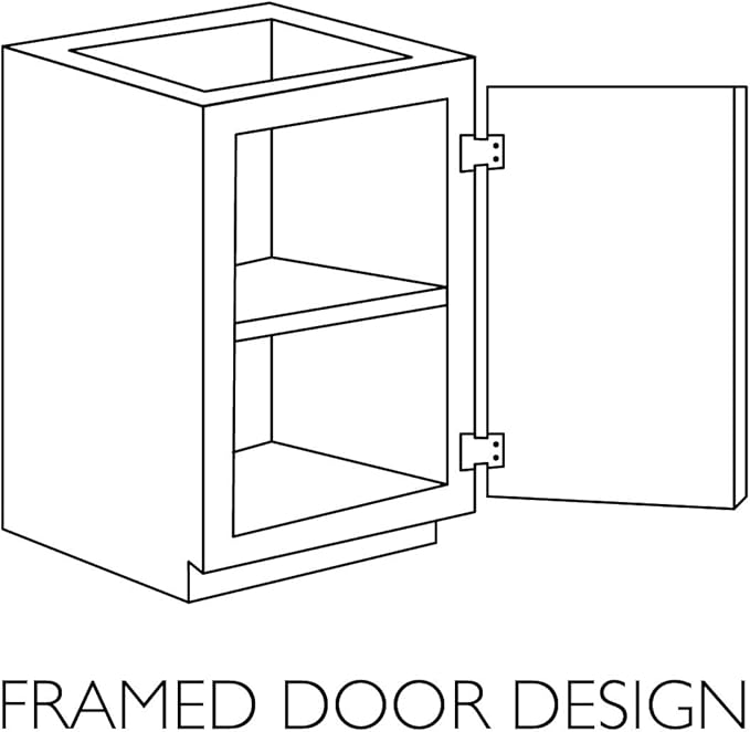 Design House Brookings Shaker Fully Assembled Wall Kitchen Cabinet W2430, 24 W x 12 D x 30 H, Painted White, Solid Wood, Design House, 613521