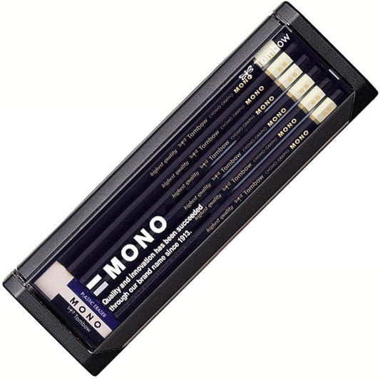 Tombow MONO-6B Mono Pencils, 6B, 1 Dozen