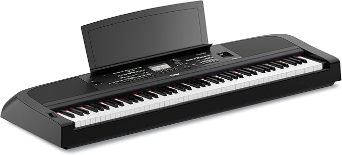 Yamaha DGX-670B, 88-Key Weighted Digital Piano with Sustain Foot Switch and Music Rest, Black - Furniture Stand Sold Separately