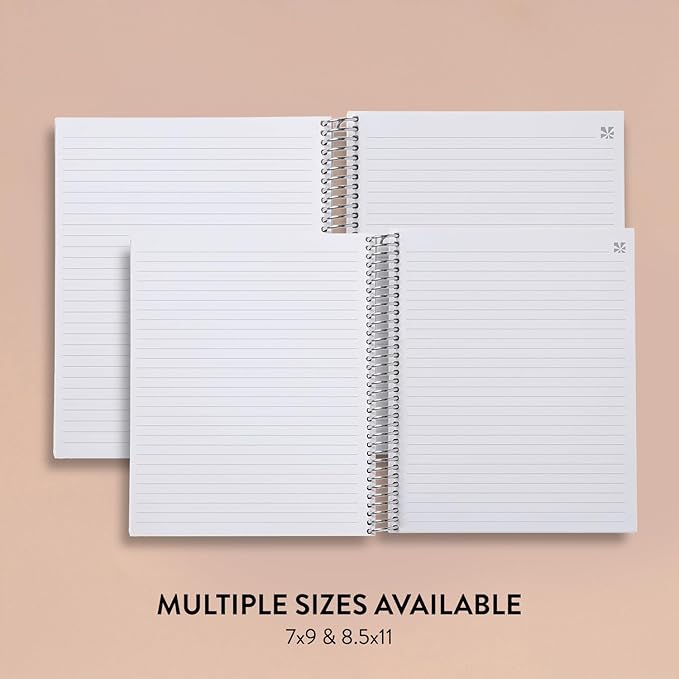 Erin Condren 8.5" X 11" Spiral Bound Productivity Notebook, Kaleidoscope Colorful, Functional 160 Lined Page and 80Lb Thick Paper Spiral Notebook, Stickers Included