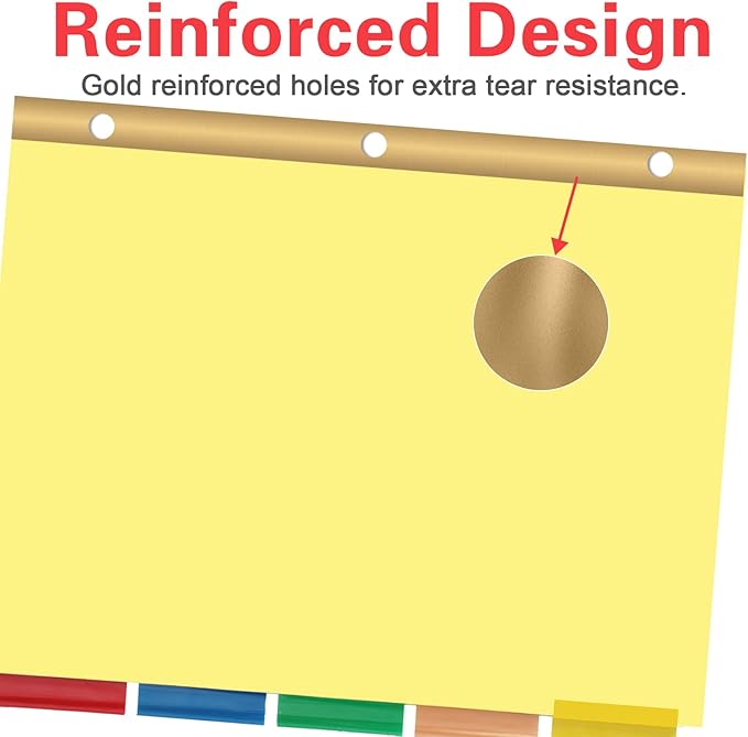 Binder Divider, PANDRI 200 Pack Binder Index Dividers with 5 Insertable Multicolor Big Tabs, Letter Size Paper Binder Divider for School Office Home Business