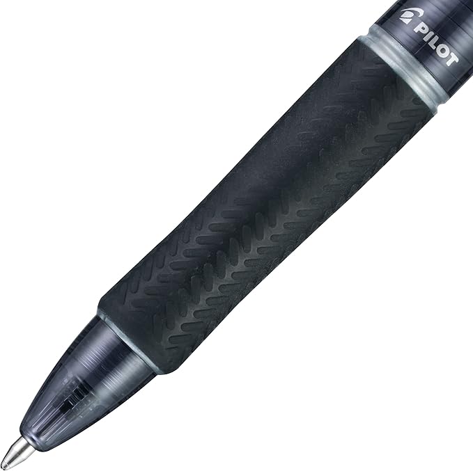 PILOT Acroball Colors Advanced Ink Refillable & Retractable Ball Point Pens, Medium Point, Black Ink, 6 Pack