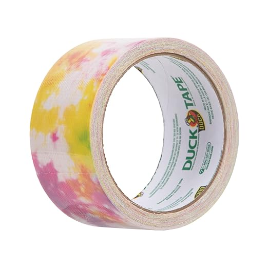Duck Tape Pattern Colours Tie Dye. Arts & Crafts, DIY, Crafts, Gift Wrapping, Decorative, Scrapbook, Scrapbooking, Bullet Journal, Planner, Party, Festivals, Decoration - 48mm x 9.1m