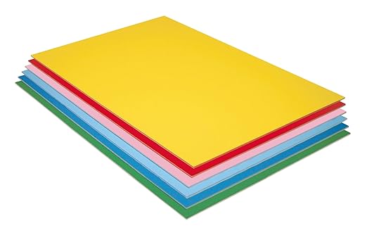 Pacon 5512 Acid-Free Value Foam Board, 3/16" Thickness, Assorted Color, 3" Height, 20.5" Width, 30.75" Length (Pack of 12)