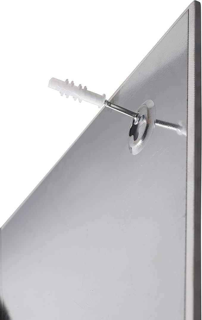 ECR4Kids MessageStor Magnetic Dry-Erase Glass Board with Magnets, 17.5in x 17.5in, Wall-Mounted Whiteboard, Grey, 2-Pack