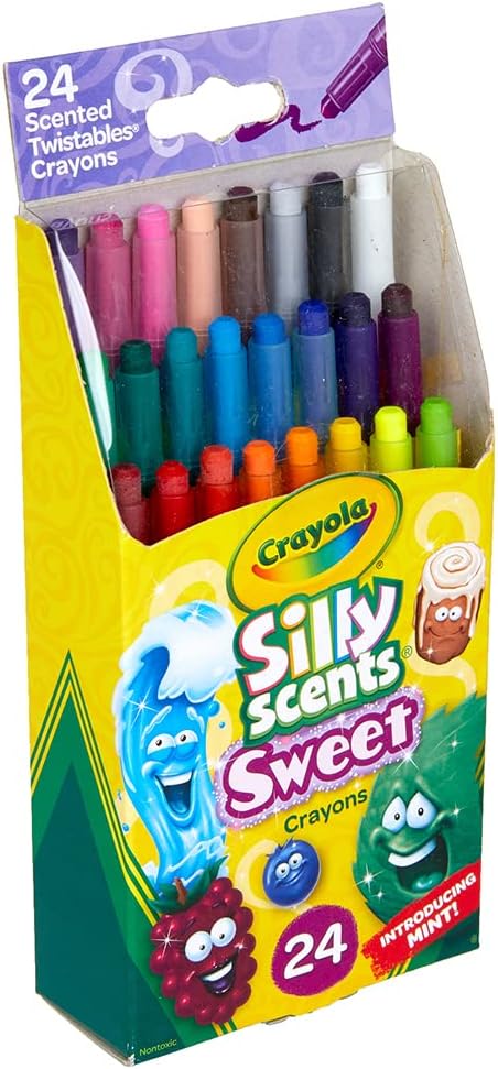 Crayola Silly Scents Twistables Crayons, Sweet Scented Crayons, 24 Count