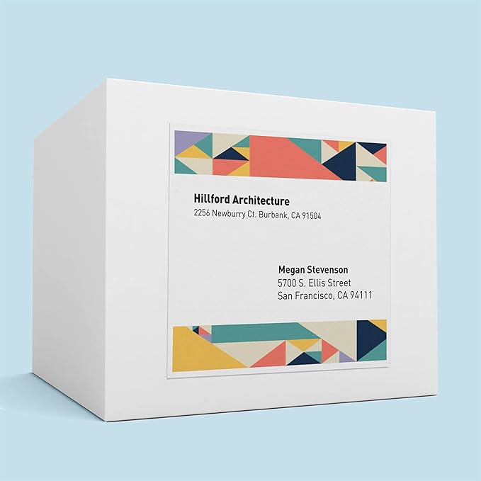 Avery Glossy White Rectangle Labels, 8.5" x 11", 25 Glossy White Labels, Permanent Adhesive, Laser/Inkjet Printable