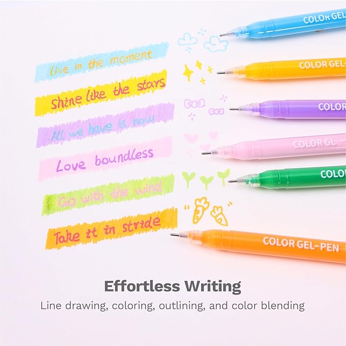 99 Colors Gel Pens for Coloring - Smooth Vibrant Colors 0.6mm Fine Point Gel Ink Pens Colored Set for Adults Artists Drawing Journaling Sketching Art Supplies