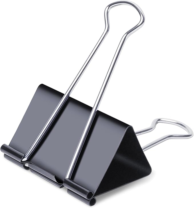 Ufmarine Jumbo Binder Clips 3 inch (18 Pcs), Extra Large Binder Clips Giant for Office Supplies