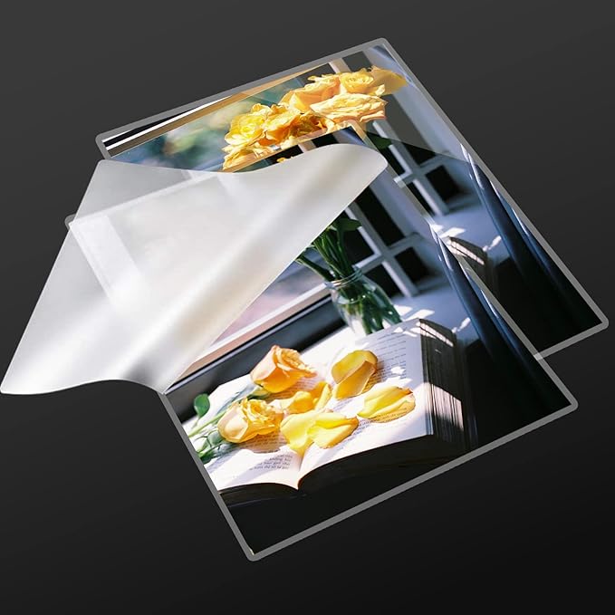 3 Mil Laminating Sheets 500 Packs, Thermal Laminating Pouches Holds 8.5" x 11" Sheets, Clear Laminator Plastic Paper 9 x 11.5 Inches - Rounded Corner Letter Size