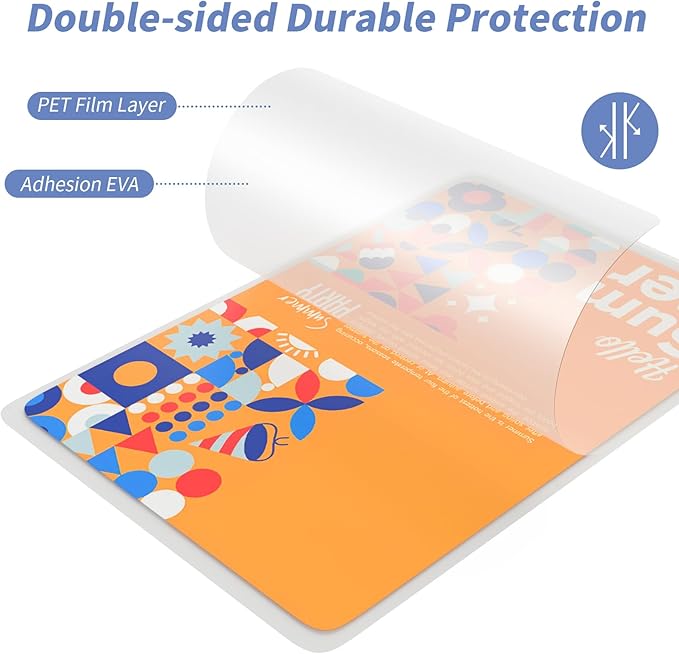 3 Mil Laminating Sheets 500 Packs, Thermal Laminating Pouches Holds 8.5" x 11" Sheets, Clear Laminator Plastic Paper 9 x 11.5 Inches - Rounded Corner Letter Size