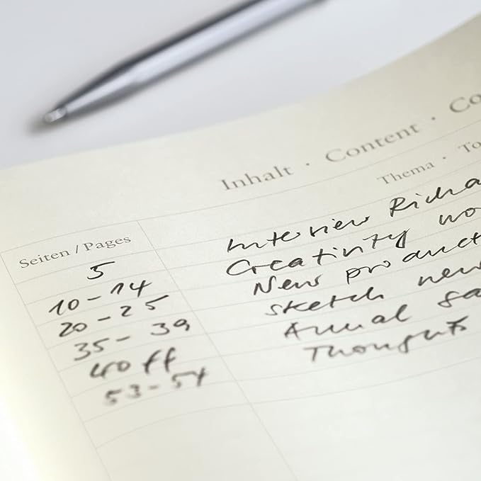 LEUCHTTURM1917 - Notebook Hardcover Medium A5-251 Numbered Pages for Writing and Journaling (Navy, Ruled)