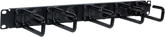 Tripp Lite Vertical Server Rack Enclosure Cable Manager, Flexible Rings, Black Steel, 6 Foot / 1.8 Meters, Two 3-Foot Sections, 5-Year Warranty (SRCABLERINGVRT)