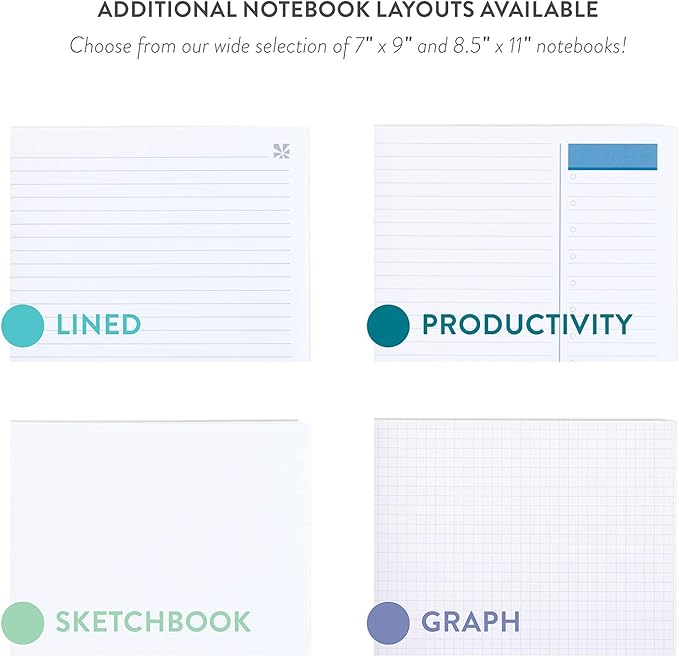 Erin Condren Journal For Women 8.5" X 11" Spiral Bound Dot Grid Notebook - Flora Peony, 5Mm Dot Gridnotebook, 80 Lb, Thick Paper, Stickers Included