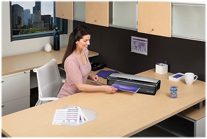 Fellowes Jupiter 2 125 Laminator with 10 Pouches, 12.5 Inch (5734101), Black & Grey