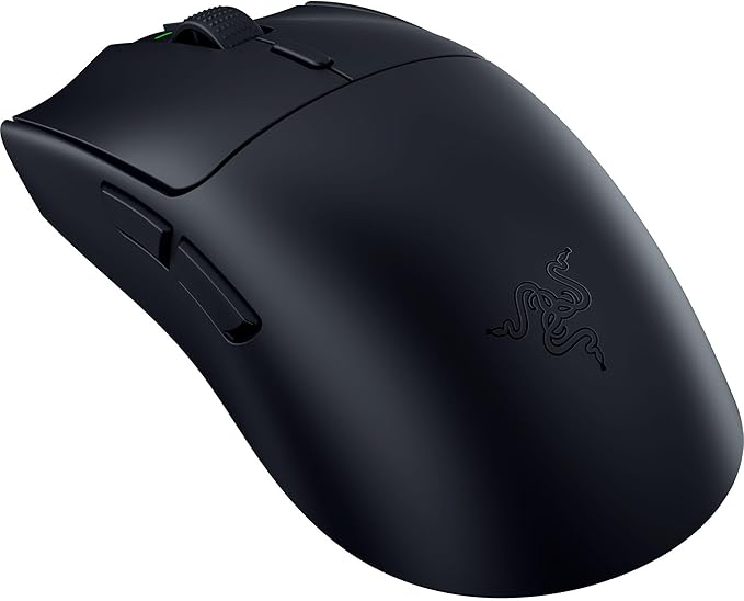 Razer Viper V3 HyperSpeed Wireless Esports Gaming Mouse: 82g Lightweight - Up to 280 Hr Battery - 30K DPI Optical Sensor - Gen-2 Mechanical Switches - 8 Programmable Controls - Classic Black