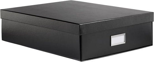 Oxford Keepsake Box, Protective Storage Box, Home and Office Organizer, Photo Storage Box, Souvenir Organizer, Large, 16" x 12" x 4 1/4" (41787)