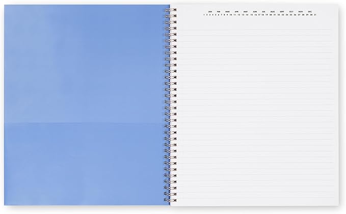 Kate Spade New York Large College Ruled Notebook, 11" x 9.5" Spiral Notebook with 160 Pages