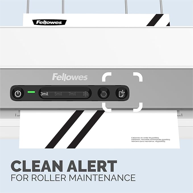 Fellowes Amaris 125 laminator Machine, School or Office use, 12.5 max Width, with 10 Jam Free Laminating Sheets
