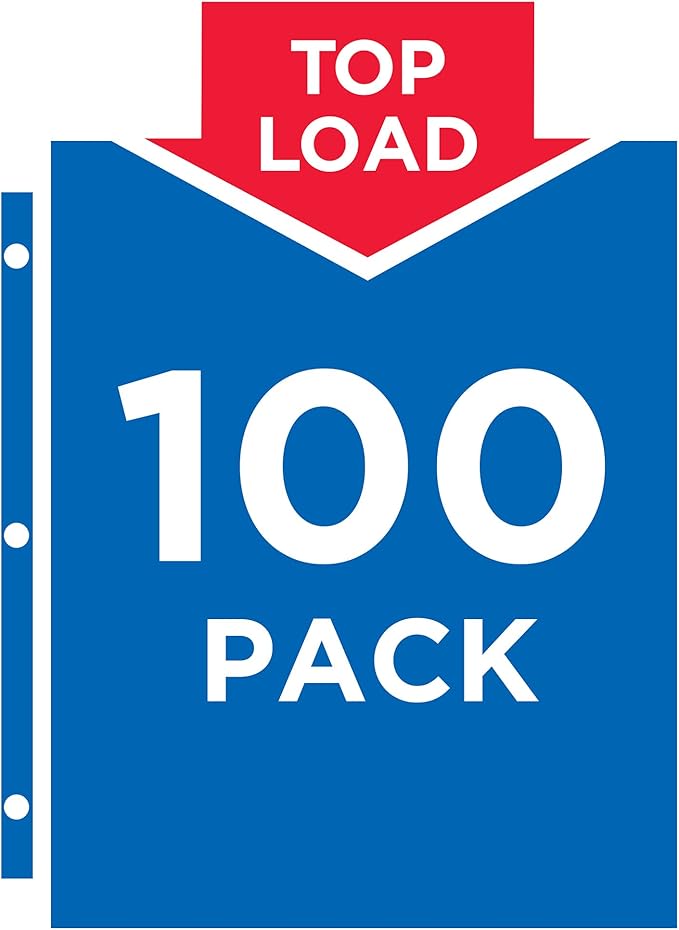 Avery Semi-Clear Economy Sheet Protectors, Top Load, 100 Document Protectors (74101)