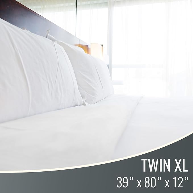 DMI Twin XL Zip Mattress Cover, Waterproof and Washable, Noiseless Cover for College Dorm, Hospital Bed, and Incontinence - Durable Mattress Protector Twin Size XL for Pets & Spills
