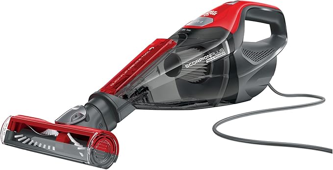 Dirt Devil Scorpion Plus Handheld Vacuum Cleaner, Powerful Suction, Lightweight, Includes Pivoting Stair and Upholstery Tool, Crevice Tool, Corded Portable Vacuum Cleaner