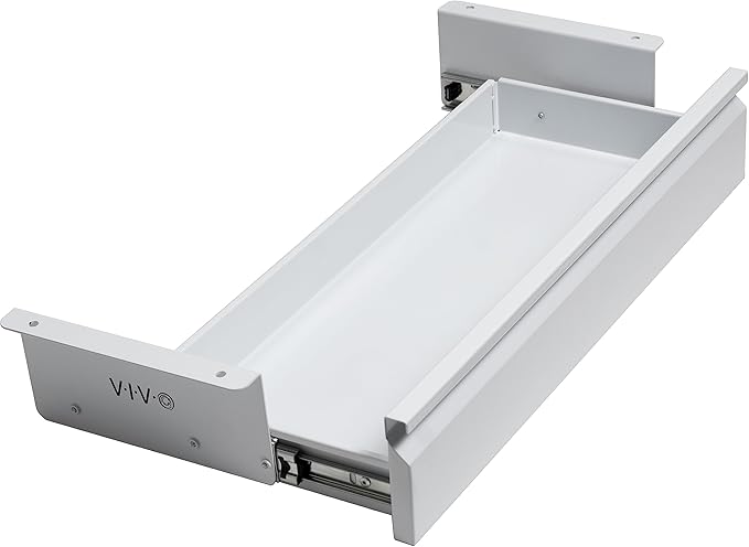 VIVO 22 inch Under Desk Slide Out Drawer Without Shell, Home Office Storage Organizer, White, DESK-AC03A-22W