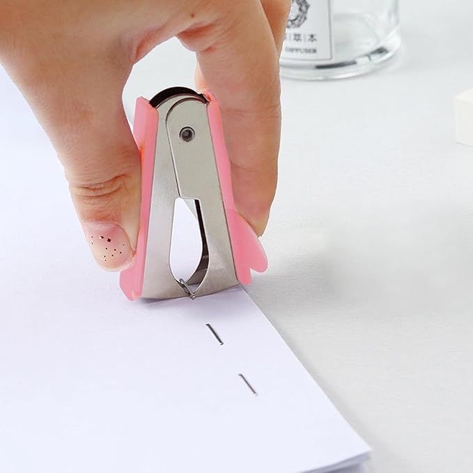 Pink Staple Remover, Staple Puller Tool, Modern Plastic Office School Supplies, Staple Removers