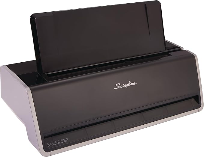 Swingline Electric Hole Puncher 2 Hole, 28 Sheet Capacity Hole Punch, Jam Resistant, Touch Screen, Platinum (74532)