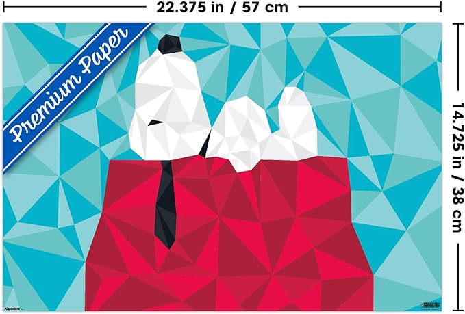 Peanuts: Astronomy-Geometry - Snoopy Wall Poster, 22.4L" x 14.7W", Premium Unframed Version