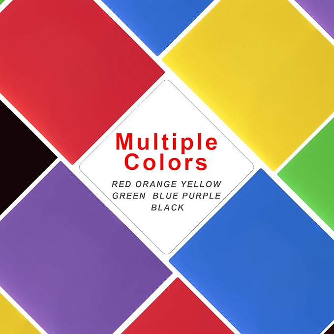 Plastic Folders with Pockets (7 Pack, Officewhite), Durable Heavy Duty File Folders with Business Card Slot, 2-Pocket Folder for Schoolwork & Office,Letter Size