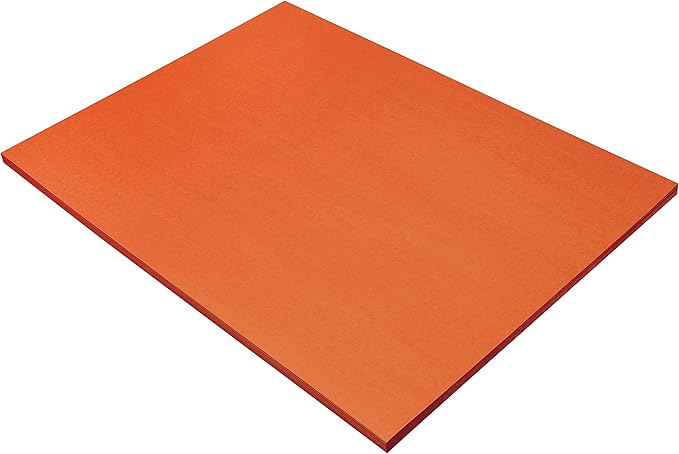 Prang (Formerly SunWorks) Construction Paper, Orange, 18" x 24", 50 Sheets