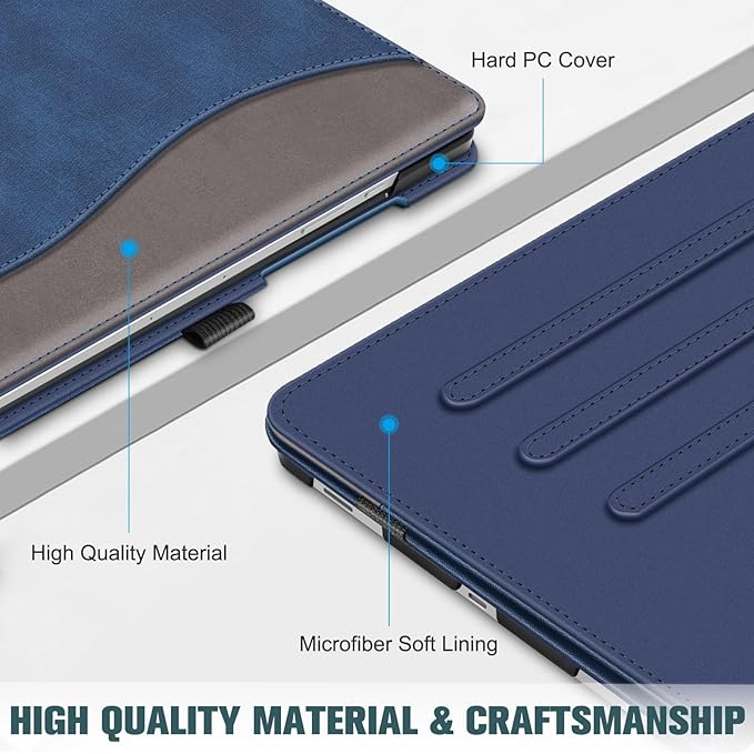 Fintie Case for Samsung Galaxy Tab S10 Lite/ S10 FE/ S9 FE 5G 10.9 Inch/Tab S9 11 Inch with S Pen Holder, Multi-Angle Viewing Protective Cover with Pocket, Auto Sleep/Wake, Denim Indigo