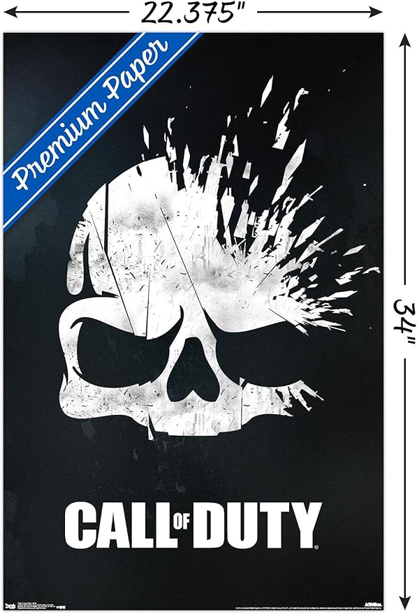 Trends International Call of Duty - Skull Wall Poster, 22.375" x 34", Premium Unframed Version