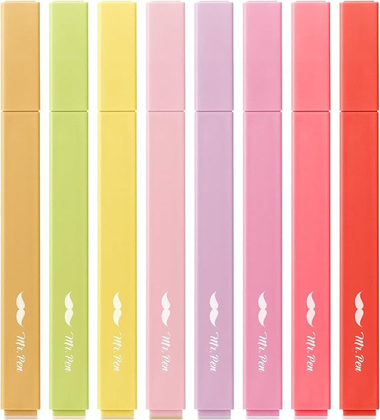 Mr. Pen- Aesthetic Highlighters, 8 Pack, Chisel Tip, Summer Morning, Cute Highlighters Assorted Colors