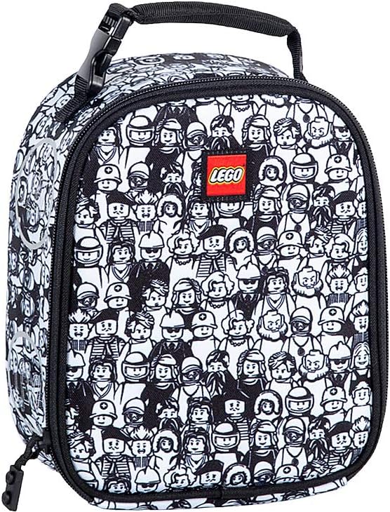 LEGO Kids Heritage Classic Lunch Box, Insulated Soft Reusable Lunch Bag Meal Container for Boys and Girls, Perfect for School or Travel, Meal Tote Keeps Food and Drinks Cold with Buckle, Color Me