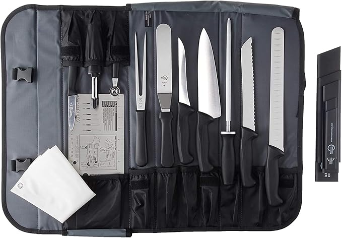 Mercer Culinary Partners in Education 23-Piece Millennia Culinary School Kit,Black
