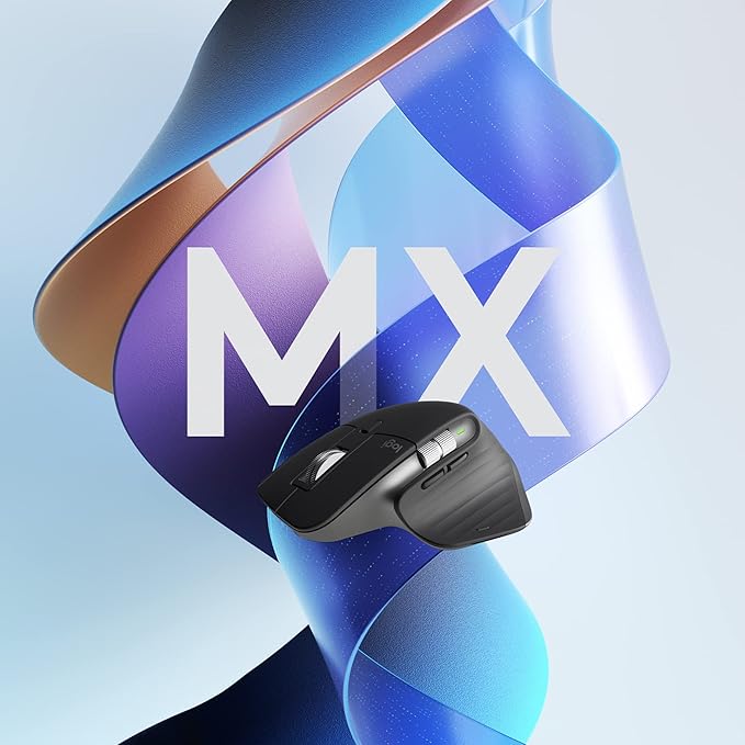 Logitech MX Master 3S Performance Wireless Mouse - Graphite With Bolt Reciever