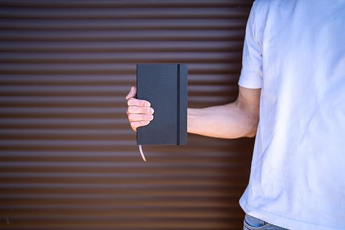 Moleskine Cahier Journal, Soft Cover, Large (5" x 8.25") Ruled/Lined, Black, 80 Pages (Set of 3)
