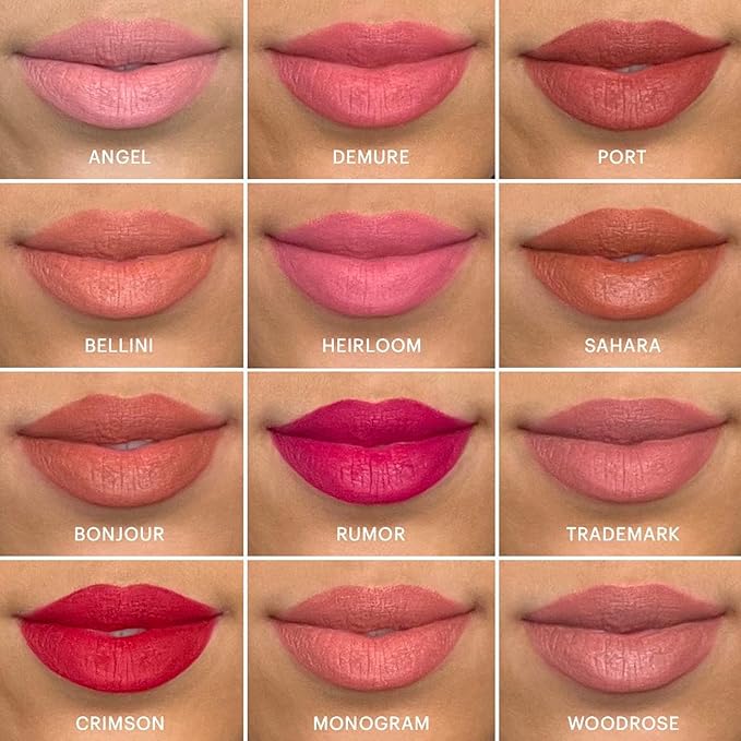 Glo Skin Beauty Suede Matte Lip Crayon (Sahara) - Longwearing Formula Stays On All Day, With Conditioning Shea Butter + Mango Seed Oil for a Velvety Smooth Finish